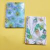 Peacock Feather Glittery Spiral Notebook