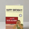 Breaking News – You’re Old Now! Birthday Card